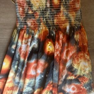 Colorful Smocked Dress size large